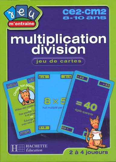 Jeu m'entraine multiplication et division ce2-cm2
