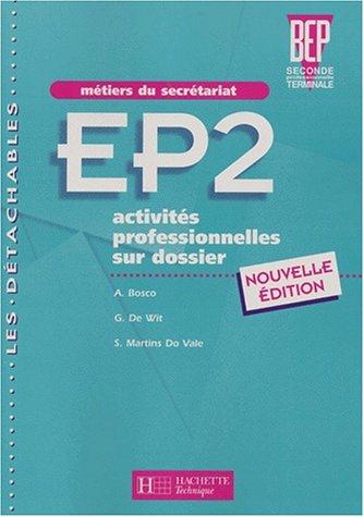 Epreuve pratique ; activite professionnelle