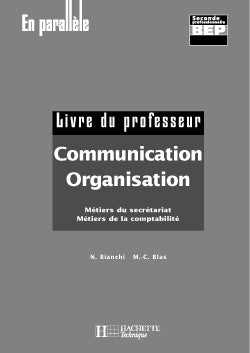 COMMUNICATION ORGANISATION
