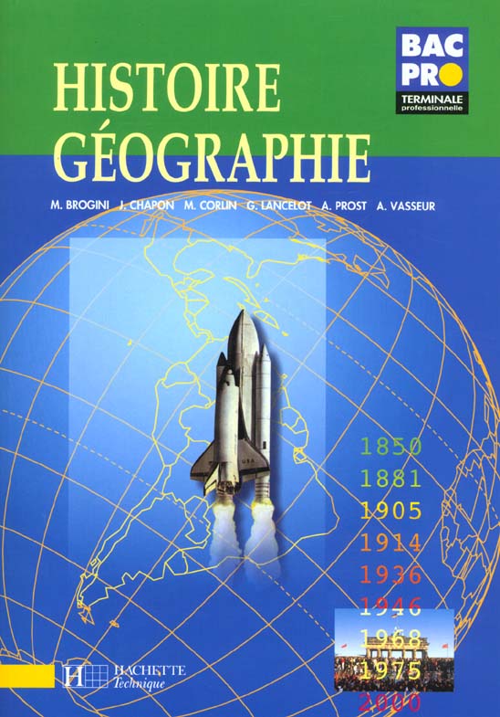 Histoire geographie ; bac pro terminale