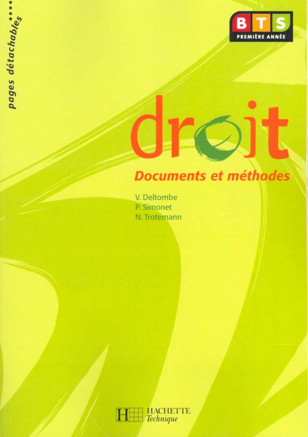 Droit bts ; 1e annee