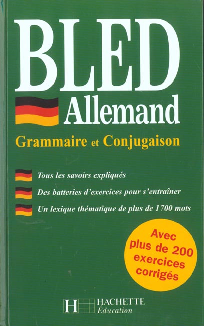 Bled ; allemand ; grammaire et conjugaison