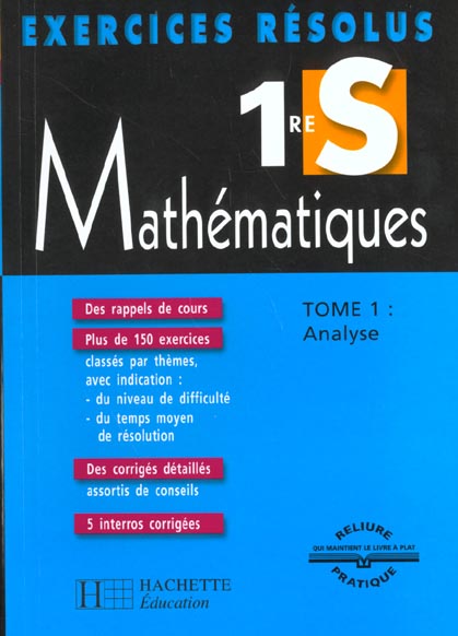 Exercices resolus ; mathematiques 1e s
