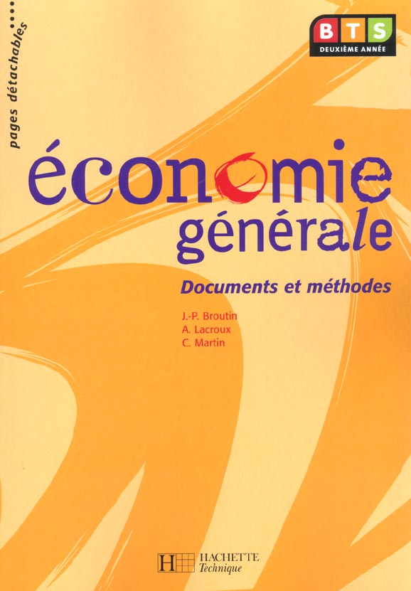 Economie generale ; 2e annee bts