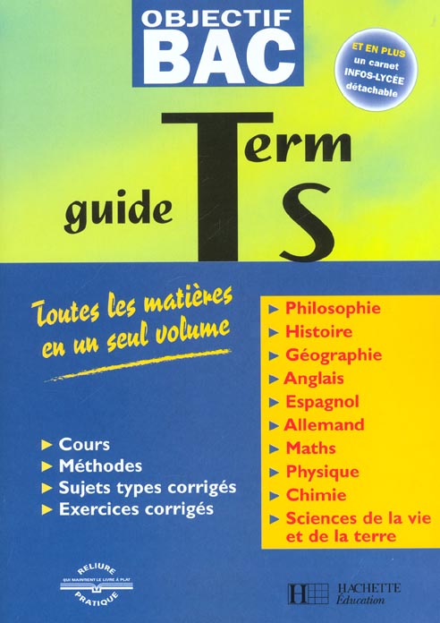 Objectif bac : guide ; terminale S