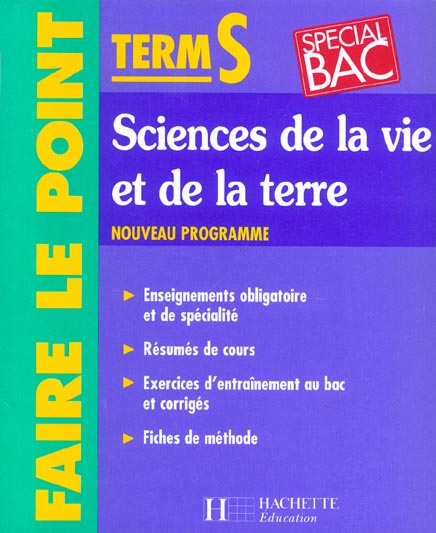 Sciences de la vie et de la terre ; terminale s ; edition 2002