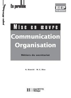 Communication organisation terminale bep secretariat- livre professeur