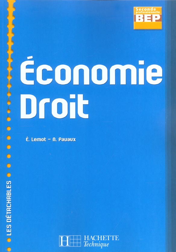 Economie droit ; 2e pro bep