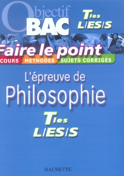 L'EPREUVE DE PHILOSOPHIE