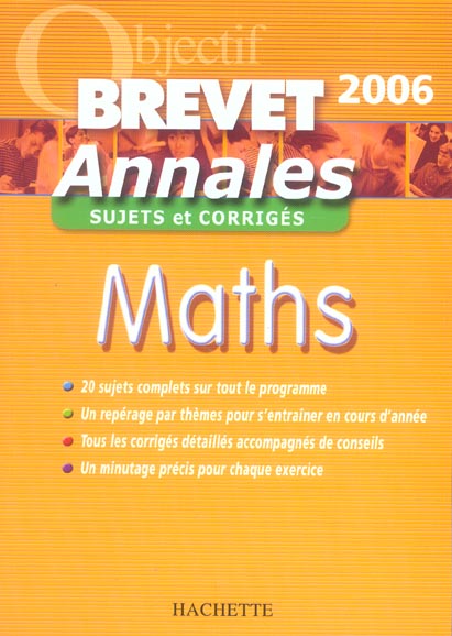 Objectif brevet : annales du brevet corrigées