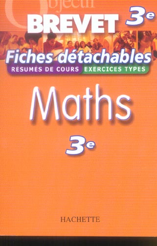Objectif brevet : FICHES DETACHABLES