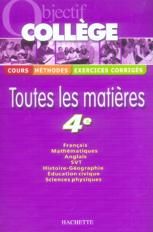 OBJECTIF COLLEGE : TOUTES LES MATIERES