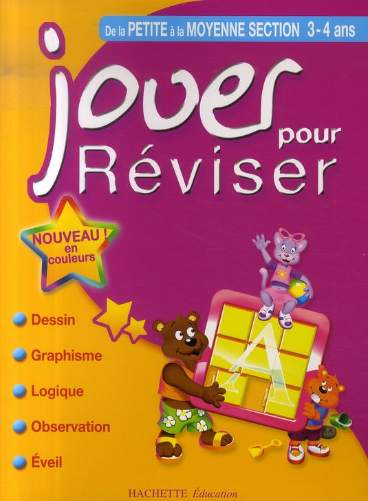 Jouer pour réviser : de la petite section à la moyenne section ; 3/4 ans