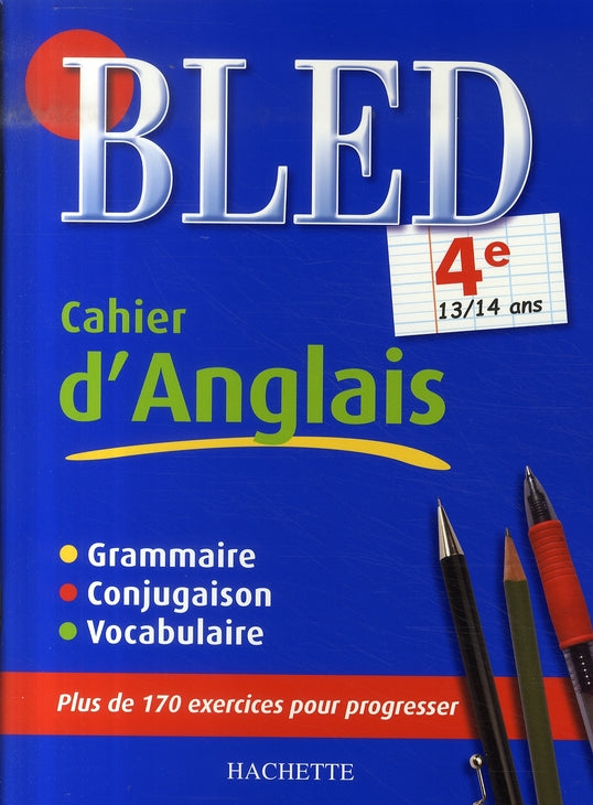 CAHIERS BLED : cahier d'anglais ; 4ème