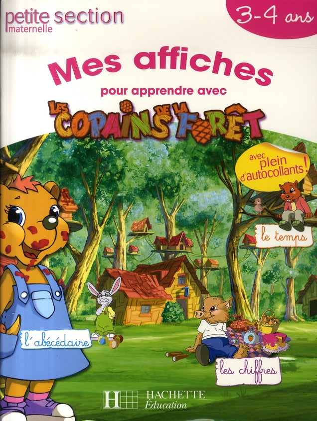 Mes affiches pour apprendre avec les copains de la forêt ; petite section