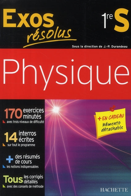 Exos résolus : physique ; 1ère S