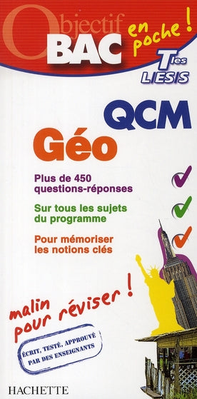 Objectif bac : QCM ; géographie ; terminale L, ES, S