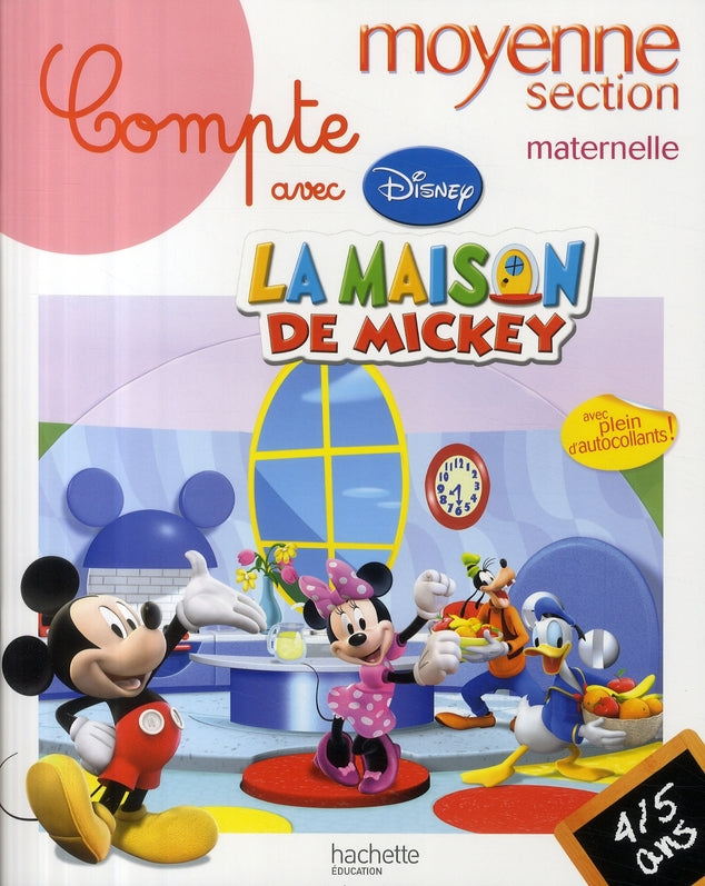 Compte avec la maison de Mickey ; moyenne section ; 4/5 ans