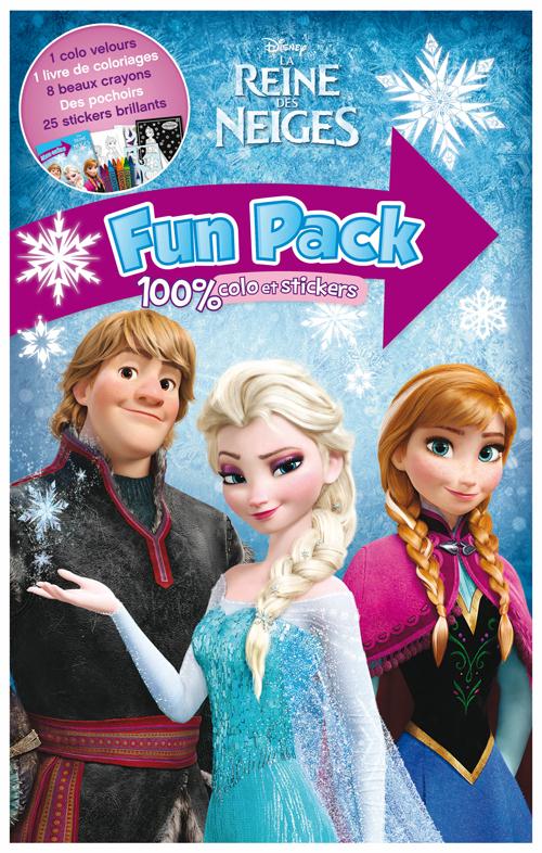 La Reine des Neiges : Anna et Elsa ; fun pack ; 100% colo et stickers