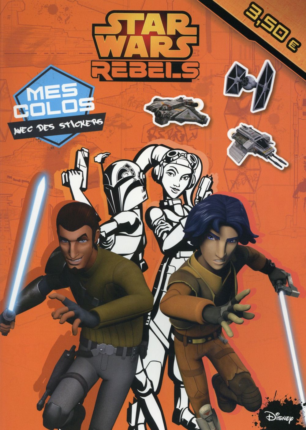 Star Wars rebels ; mes colos avec stickers