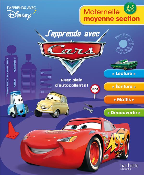 J'apprends avec Cars ; moyenne section
