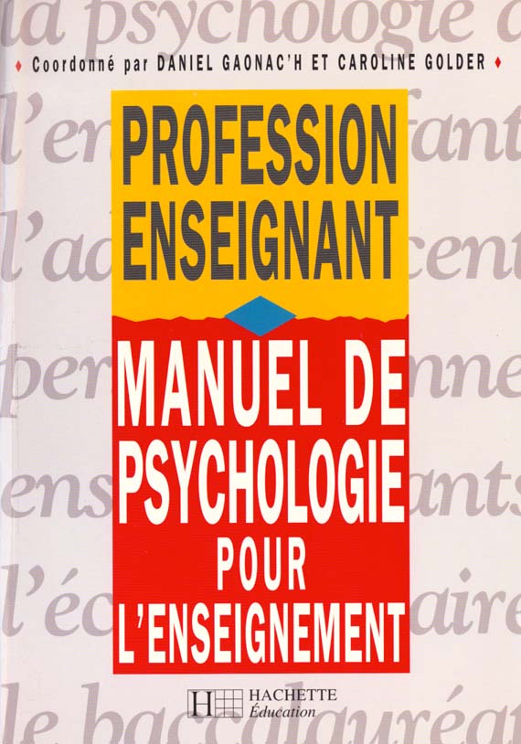 Manuel de psychologie pour l'enseignement