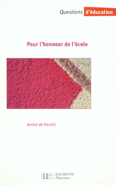Pour l'honneur de l'ecole