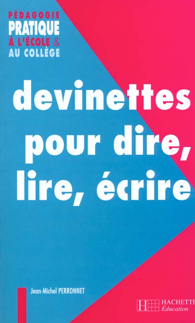 Devinettes pour lire et ecrire