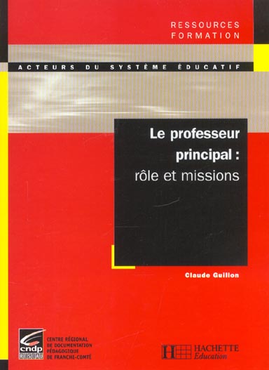 Le professeur principal - role et missions