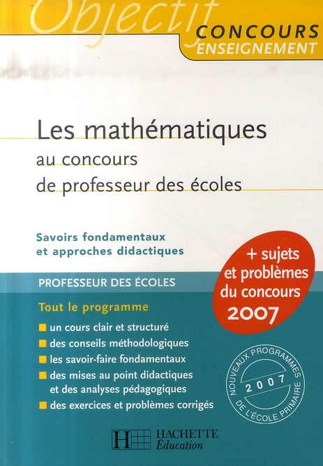Objectif concours : les mathématiques au crpe