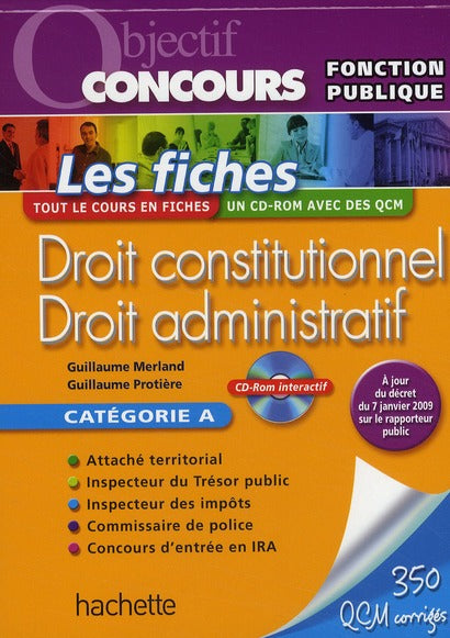 Objectif concours : droit constitionnel ; droit administratif ; catégorie A