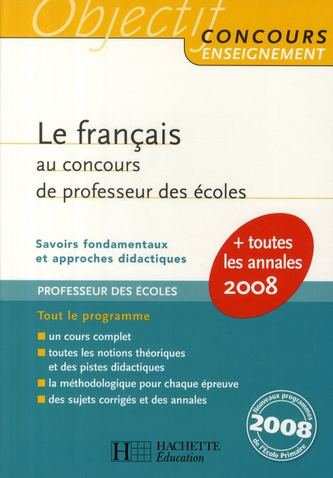 Le francais au concours de professeur des ecoles