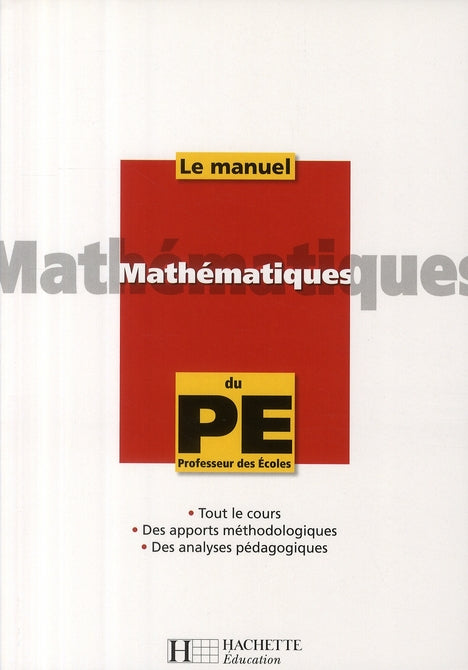 La manuel de mathématiques du pédagogue