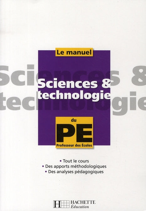 Le manuel de sciences et technologie du professeur des écoles