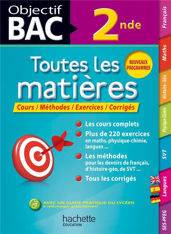 Objectif bac : toutes les matières ; 2nde