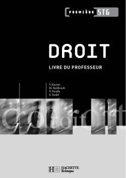 Droit 1ere stg - livre du professeur - edition 2005