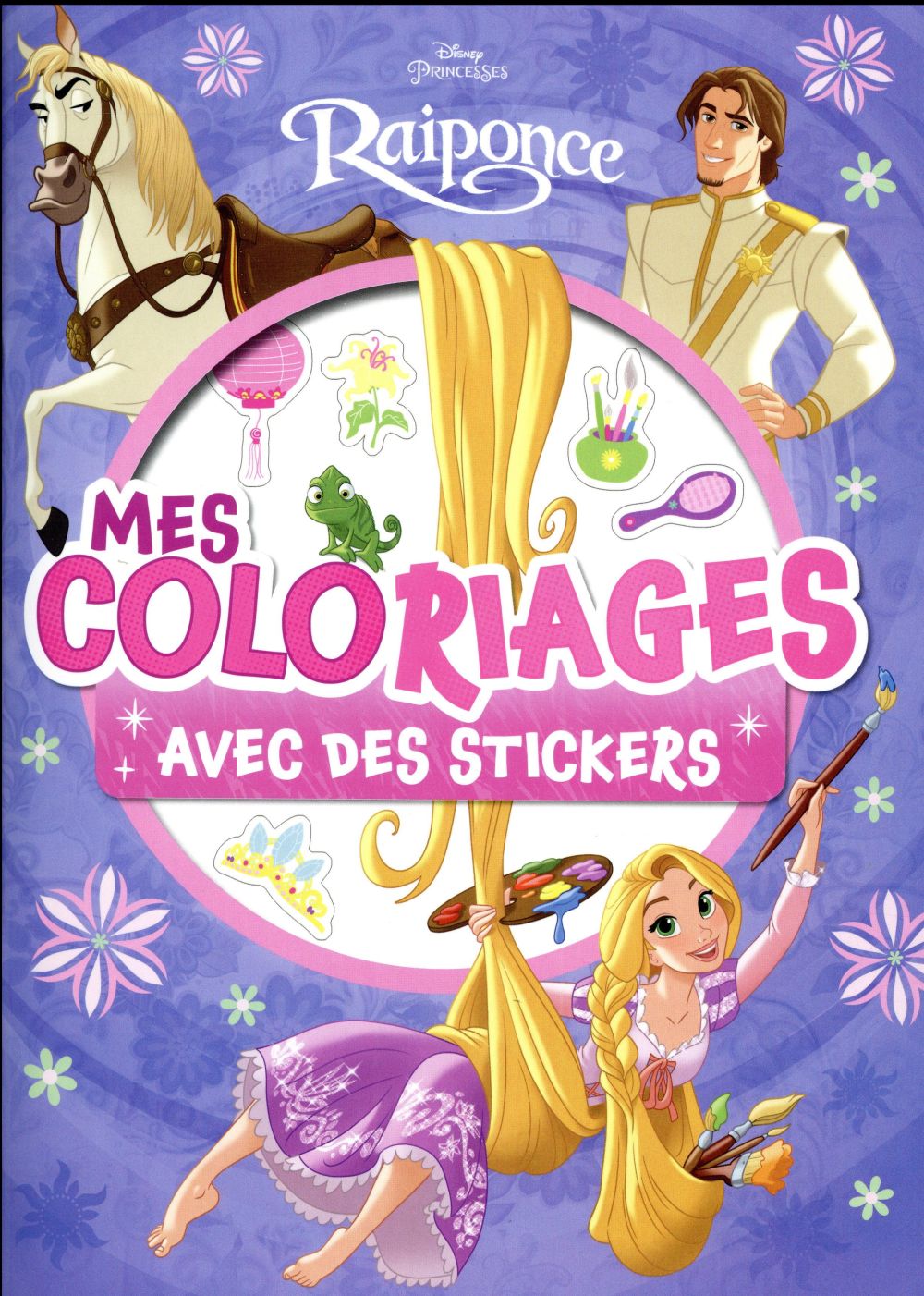 Mes coloriages avec stickers : Disney Princesses : Raiponce