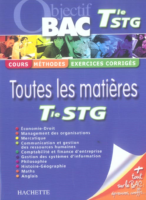 Objectif bac : toutes les matières ; terminale STG