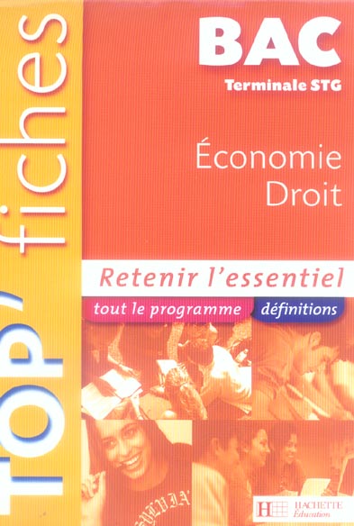 Economie droit ; terminale stg