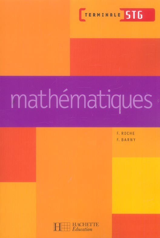 Mathématiques ; terminale STG
