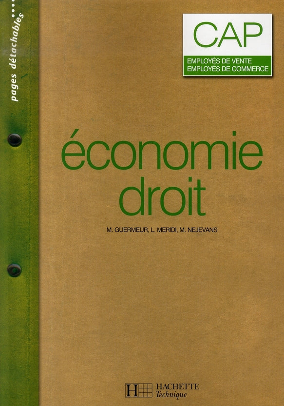 économie, droit ; cap ; élève