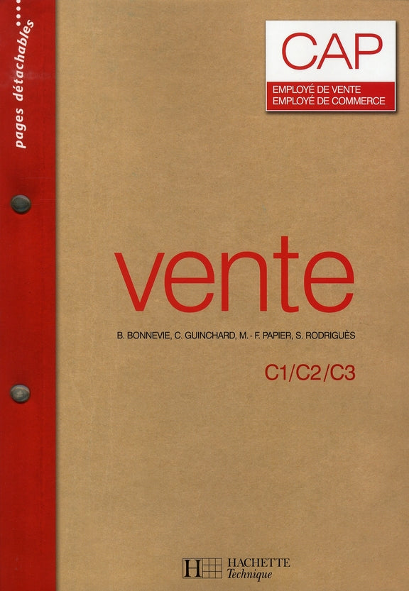 Vente ; CAP vente