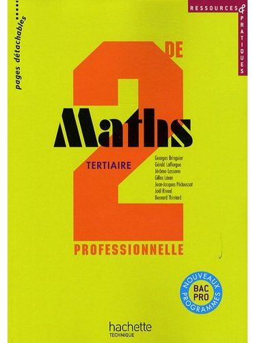 Mathématiques ; 2nde pro tertiaire ; cahier d'activités