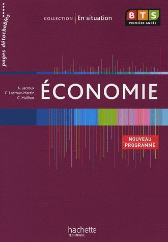économie ; BTS 1ère année ; livre de l'élève