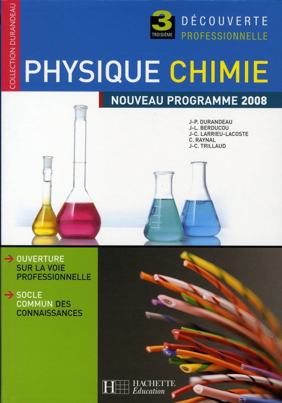 Physique chimie 3e decouverte professionnelle - livre eleve - ed.2008