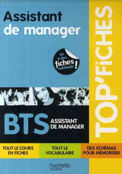 TOP'FICHES : assistant de manager ; BTS