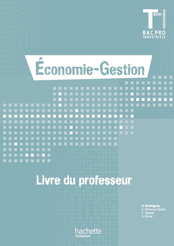 économie droit  ; terminale pro ; livre du professeur