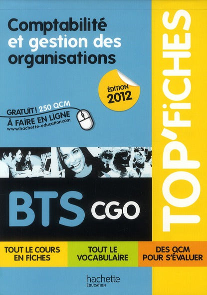 TOP'FICHES : comptabilité et gestion des organisations ; BTS CGO