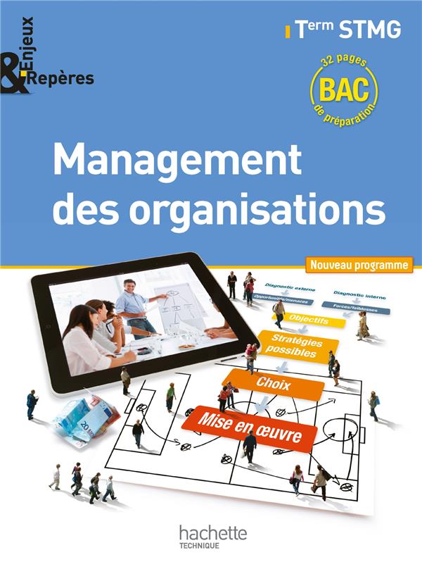 Enjeux et repères : management des organisations ; terminale STMG ; livre de l'élève