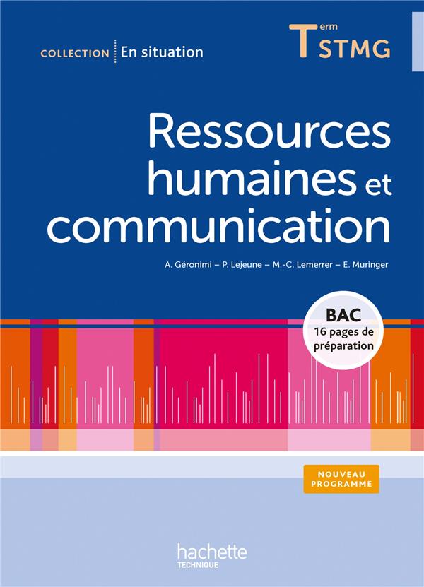 En situation : ressources humaines et communication ; terminale STMG ; livre de l'élève